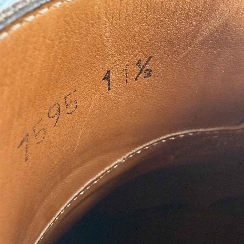 Silvano Sassetti Penny Loafers Mens 11.5 Tan Leather Goodyear Welt Italy 7595
